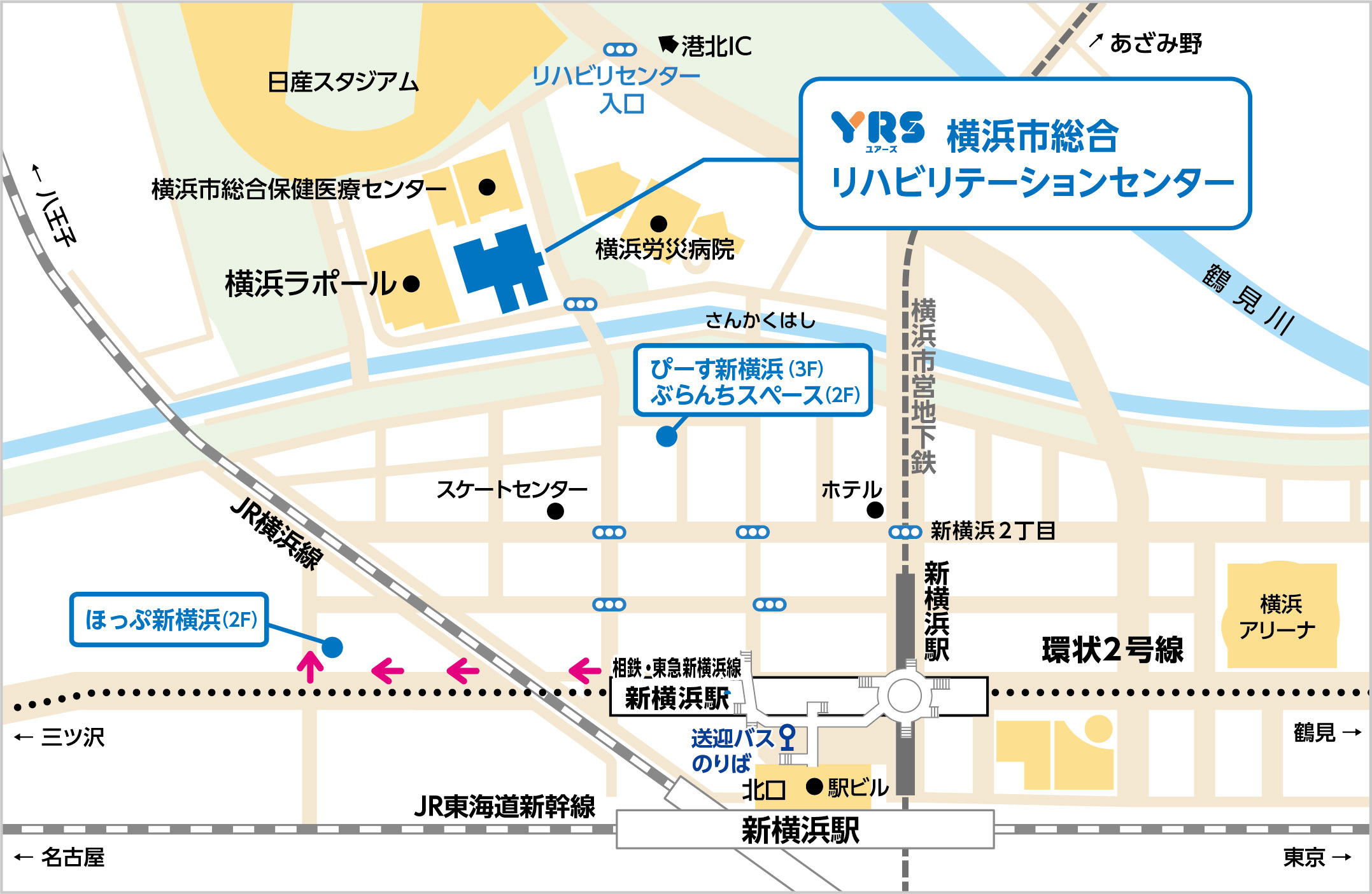 横浜市総合リハビリテーションセンター地図